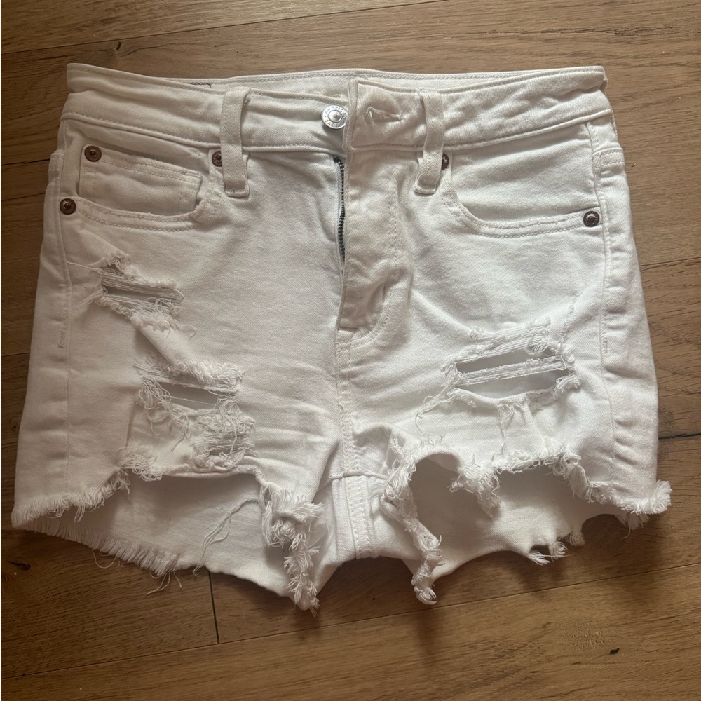 American Eagle Next Level High-Waisted Denim Shorts